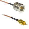 1 feet RG316 N Female to RCA Male RF Pigtail Coaxial Cable view 1