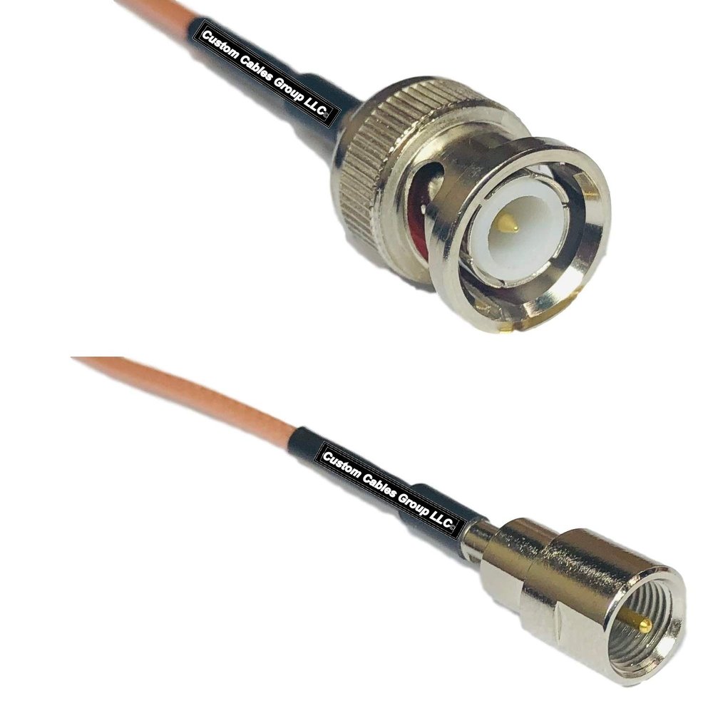 0.5 feet RG316 BNC Male to FME Male RF Pigtail Coaxial Cable