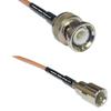 0.5 feet RG316 BNC Male to FME Male RF Pigtail Coaxial Cable view 1