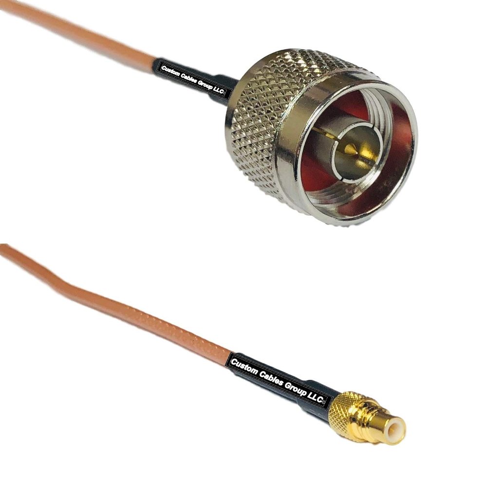 1 feet RG316 N Male to SMC Male RF Pigtail Coaxial Cable