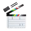 Coolbuy112 Acrylic Film Directors Clapboard, Hollywood Filming Slate Movie Clapboard Decoration Larger Scene Clapper Board with a Magnetic Blackboard Eraser and Two Custom Pens view 1