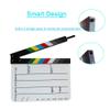 Coolbuy112 Acrylic Film Directors Clapboard, Hollywood Filming Slate Movie Clapboard Decoration Larger Scene Clapper Board with a Magnetic Blackboard Eraser and Two Custom Pens view 2