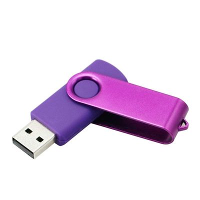 32GB Rotate 3.0 USB Flash Drive Pen Drive Data Storage Thumb Drive Memory Stick USB Drive USB Stick USB 3.0 Flash Drive - Purple