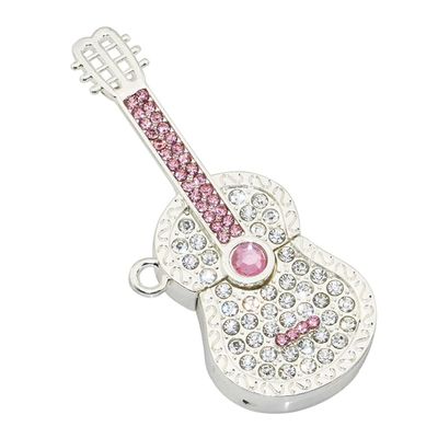 16GB Metal Guitar Model 3.0 USB Flash Drive Pen Drive Data Storage Thumb Drive Memory Stick USB Drive USB Stick USB 3.0 Flash Drive PenDrive U Disk Flash Memory Flash Disk - Silver