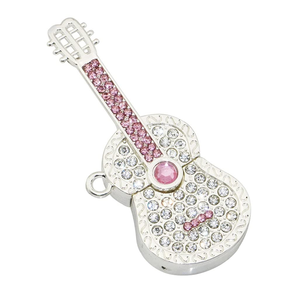 16GB Metal Guitar Model 3.0 USB Flash Drive Pen Drive Data Storage Thumb Drive Memory Stick USB Drive USB Stick USB 3.0 Flash Drive PenDrive U Disk Flash Memory Flash Disk - Silver