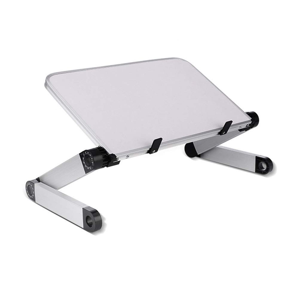 Tables HUAHUA Laptop Desk - Office Stand Computer Desk, Bed Raised Desktop Lazy, Black and White (Color : White, Size : 30x24cm)