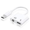 2-in-1 Type C USB 3.1 Type-C to 3.5mm Audio Female Adapter and Type C Port Fast Charging Cable Converter Compatible with Samsung Galaxy S8 Phone view 1
