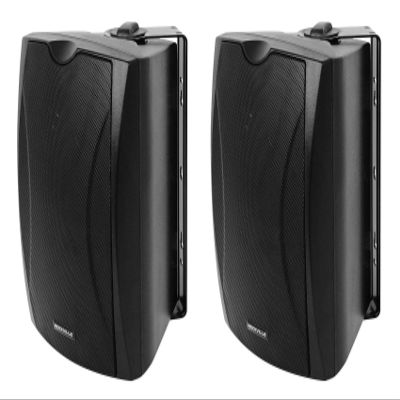 Rockville WET-5B 5.25-in 8-Ohm 40-Watt RMS, 70V IPX55 Commercial Indoor/Outdoor Wall Speaker, Vented Enclosure with Polypropylene Cone and 1-in Mylar Tweeter, 2-Piece