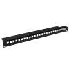Lanberg Keystone Patch Panel 19'', 24 Port 1U, Black view 1
