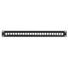 Lanberg Keystone Patch Panel 19'', 24 Port 1U, Black view 2