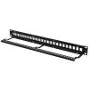 Lanberg Keystone Patch Panel 19'', 24 Port 1U, Black view 3