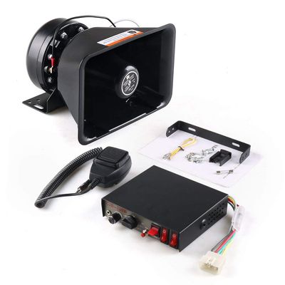 12V 200W 9 Tones Loud Car Warning Alarm Police Siren Horn Speaker PA with Handheld Microphone System for Truck,Police,Vehicles,Car,SUV,ATV,Ambulance