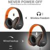 ZIHNIC Bluetooth Headphones Over-Ear, Foldable Wireless and Wired Stereo Headset Micro SD/TF, FM for Cell Phone,PC,Soft Earmuffs &Light Weight for Prolonged Wearing(Black/Orange) view 3