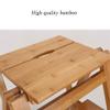 XWZJY 4 Step Mini Step Ladder Folding Solid Wood Step Stool/Staircase Chairs Multipurpose Flower Rack Storage Shelf,Home Garden Tool,Load Bearing 150kg view 4
