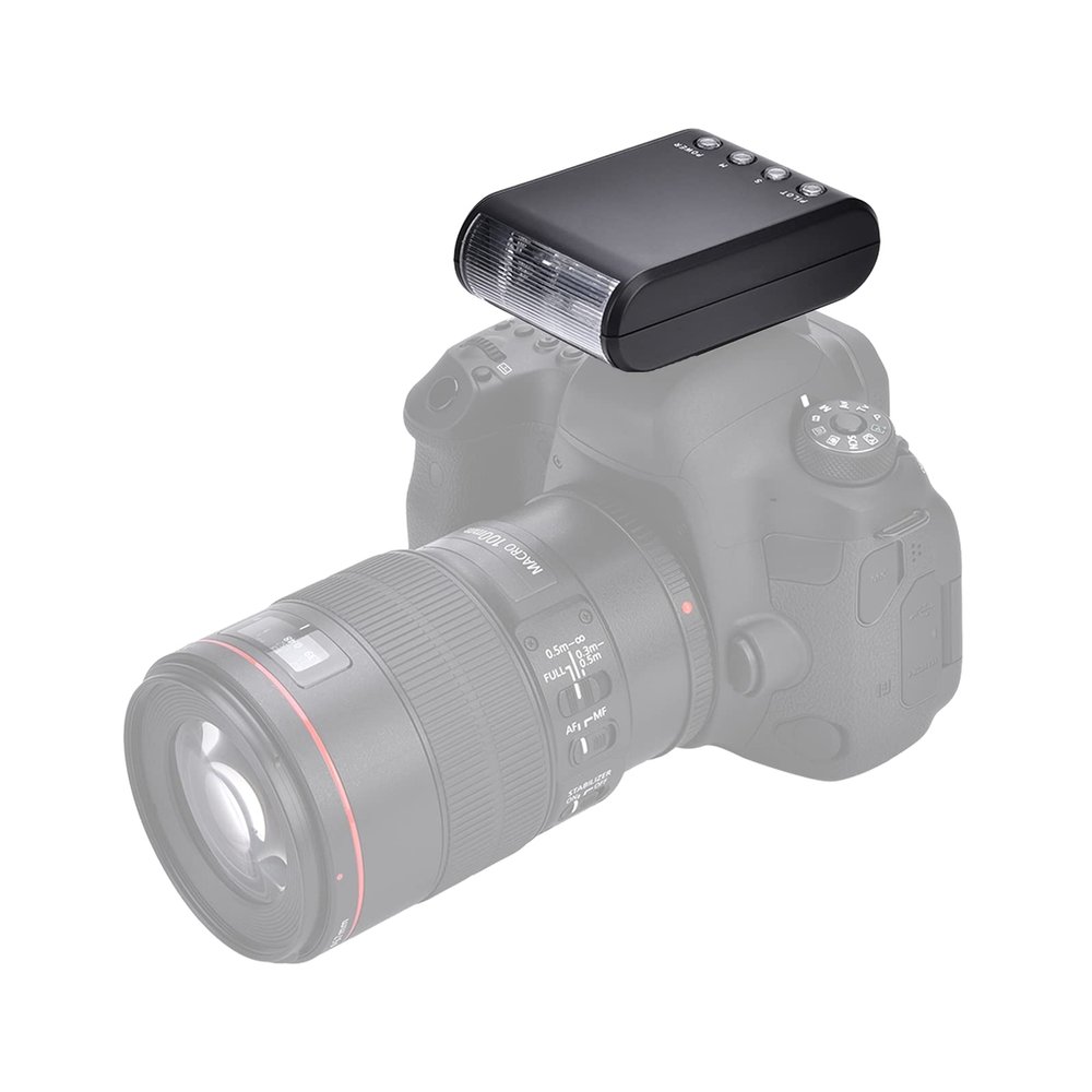 On-Camera Flash, Mini Digital Slave Flash,Portable On-Camera Flash,Hot Shoe Flashlight for DSLR Cameras