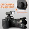 On-Camera Flash, Mini Digital Slave Flash,Portable On-Camera Flash,Hot Shoe Flashlight for DSLR Cameras view 2