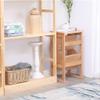 XWZJY Kitchen High Stool Bench,Attic Office Stair Stool Chair,Foldable 3 Step Wood Ladder with Tread Safety Non-Slip,Home Garden Tool,2 Color Optional view 3