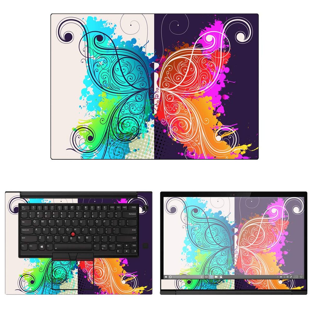 Decalrus - Protective Decal Butterfly Skin Sticker for Lenovo ThinkPad X1 Extreme (2nd Gen.) (15.6" Screen) case Cover wrap LEthnkpdX1extreme_2gen-5