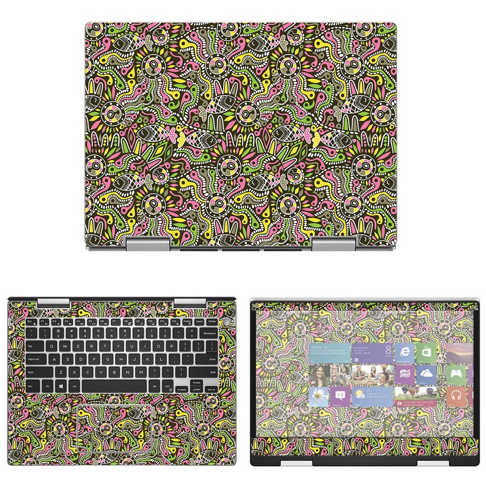 Decalrus - Protective Decal Skin Sticker for Dell Inspiron 5482 / i5482 2-in-1 (14" Screen) case Cover wrap DEinspiron2in1_5482-250
