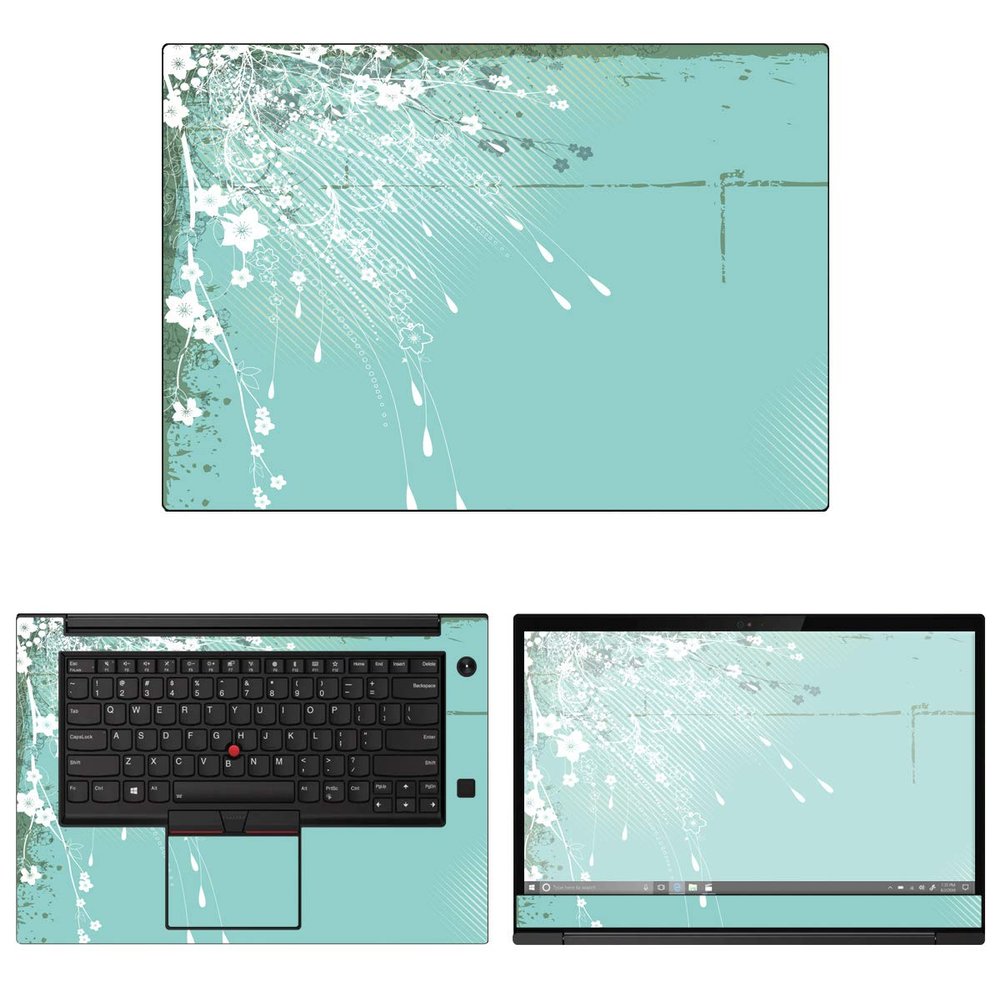 Decalrus - Protective Decal Floral Skin Sticker for Lenovo ThinkPad X1 Extreme (2nd Gen.) (15.6" Screen) case Cover wrap LEthnkpdX1extreme_2gen-78