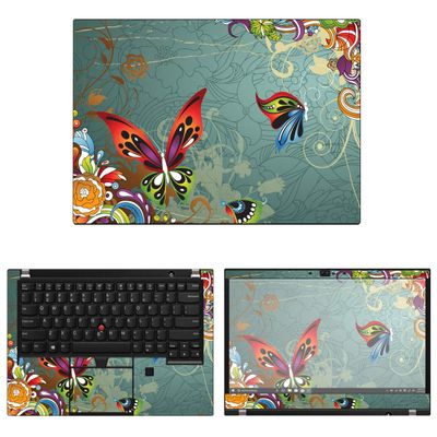 Decalrus - Protective Decal Butterfly Skin Sticker for Lenovo ThinkPad T490 (14" Screen) case Cover wrap LEthinkpad14_T490-39