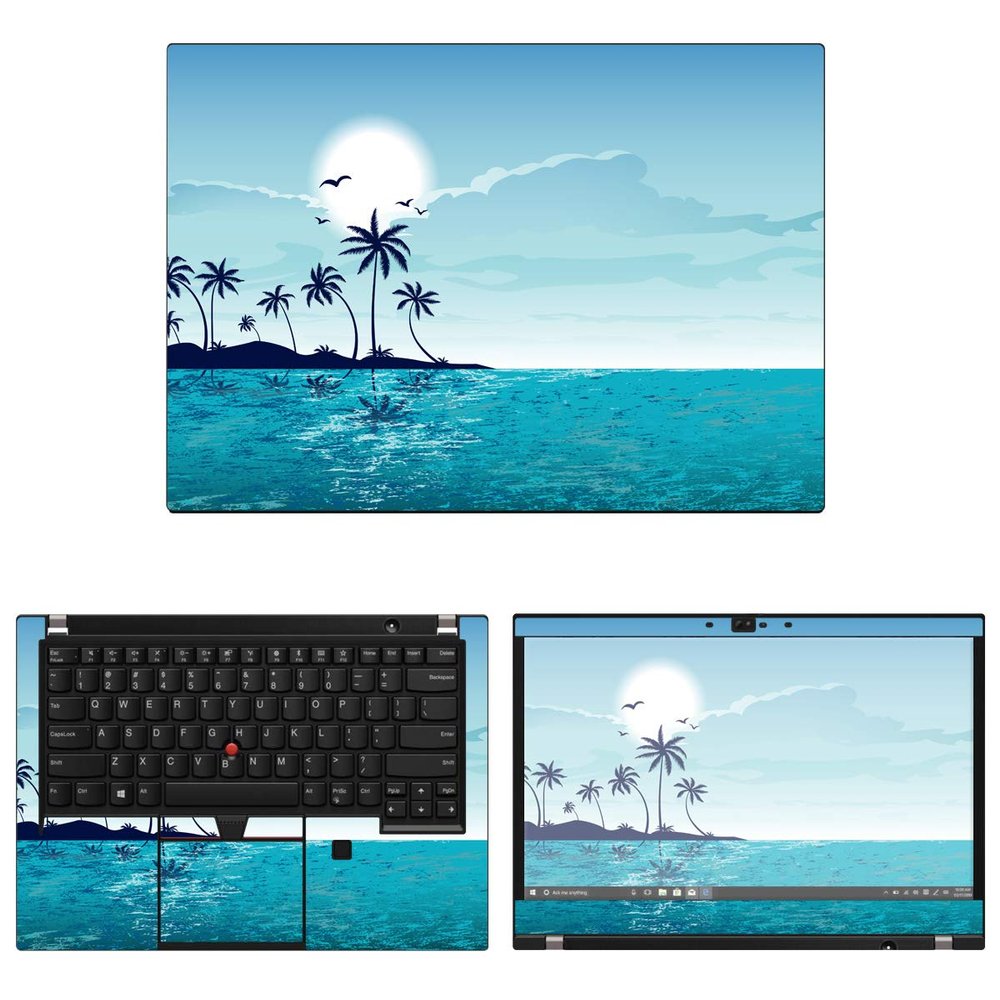 Decalrus - Protective Decal Beach Skin Sticker for Lenovo ThinkPad T490 (14" Screen) case Cover wrap LEthinkpad14_T490-96