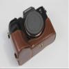 A7R IV Case, BolinUS Handmade PU Leather Half Camera Case Bag Cover Bottom Opening Version for Sony Alpha A7R IV with Hand Strap (Coffee) view 3