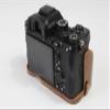 A7R IV Case, BolinUS Handmade PU Leather Half Camera Case Bag Cover Bottom Opening Version for Sony Alpha A7R IV with Hand Strap (Brown) view 3