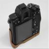 A7R IV Case, BolinUS Handmade PU Leather Half Camera Case Bag Cover Bottom Opening Version for Sony Alpha A7R IV with Hand Strap (Brown) view 4