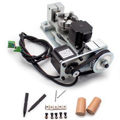 Engraving Machine CNC 5th Axis Rotary Axis with Chuck Table for DIY CNC Router