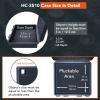 Lykus HC-3510 Waterproof Hard Case with Customizable Foam Insert, Interior Size 13.78x11.81x5.12 in,Suitable for camera,lens,drone,mic,flashlight,telescope,action cam,electronics,tools,and more view 3