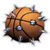 Basketball Spikes - 3" Vinyl Sticker - for Car Laptop I-Pad Phone Helmet Hard Hat - Waterproof Decal view 1