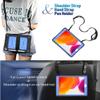 360 Rotating Case Compatible with iPad 9th 8th 7th Generation 10.2 inch Case Kickstand Shockproof Heavy Duty with Shoulder Strap Hand Strap, Black+Blue view 4