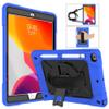 360 Rotating CAse Compatible with iPad 10.2 inch 2020 2019 8th 7th Generation case with Pencil Holder Kickstand Shockproof Heavy Duty with Shoulder Strap Hand Strap,Blue+Black