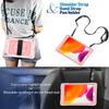360 Rotating Case Compatible with iPad 10.2 inch 8th 7th Gen case with Pencil Holder Kickstand Shockproof Heavy Duty with Shoulder Strap Hand Strap,Rose Gold view 4