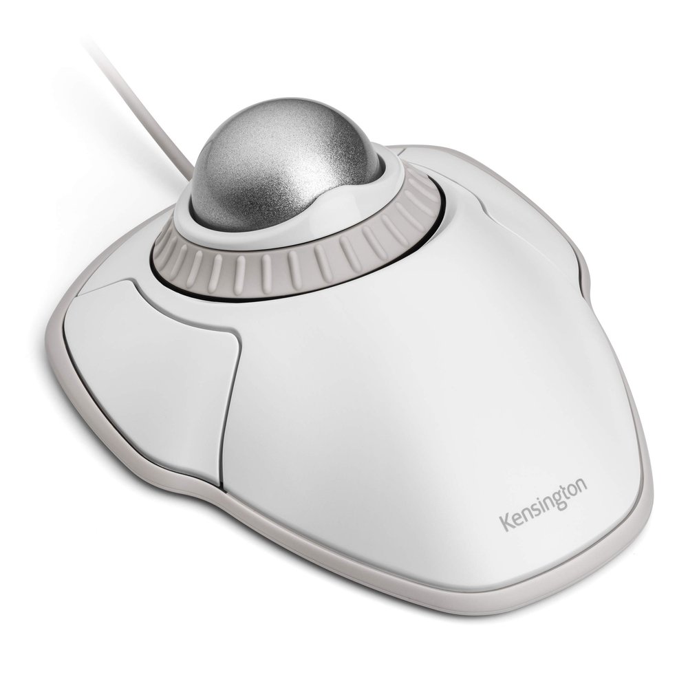 Kensington Orbit Trackball Mouse with Scroll Ring (White) (K72500WW)