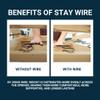 House2Home 31" Couch Spring Repair Kit to Fix Sofa Support for Sagging Cushions - Includes 4pk of Springs, Upholstery Spring Clips, Seat Stay Wire, Screws, and Installation Instructions view 4