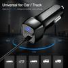 BoxWave Car Charger Compatible with Amazon Fire 10 Kids Edition (9th Gen 2019) - Car Charger Plus, with Extra USB Port and Integrated Built-in Cable - Black view 3