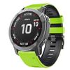 NotoCity Compatible with Fenix 6X Watchbands Silicone Sport Watch Strap for Fenix 5X/5X Plus/ 6X Pro/7X/ 3/3 HR/Tactix/Descent MK1/D2 Delta PX (Green-Black) view 2