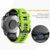 NotoCity Compatible with Fenix 6X Watchbands Silicone Sport Watch Strap for Fenix 5X/5X Plus/ 6X Pro/7X/ 3/3 HR/Tactix/Descent MK1/D2 Delta PX (Green-Black) view 3