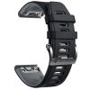 NotoCity Compatible with Fenix 6X Watchbands Silicone Sport Watch Strap for Fenix 5X/5X Plus/ 6X Pro/7X/Fenix 3/3 HR/Tactix/Descent MK1/D2 Delta PX/D2 Charlie Smartwatch(Black-Grey) view 1