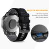 NotoCity Compatible with Fenix 6X Watchbands Silicone Sport Watch Strap for Fenix 5X/5X Plus/ 6X Pro/7X/Fenix 3/3 HR/Tactix/Descent MK1/D2 Delta PX/D2 Charlie Smartwatch(Black-Grey) view 3