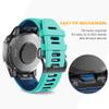 NotoCity Compatible with Fenix 6x Watchbands Silicone Sport Watch Strap for Fenix 5X/5X Plus/Fenix 6X/Fenix 6X Pro/Fenix 7X/Fenix 3/Fenix 3 HR/Tactix/Descent MK1/D2 Delta PX/D2 Charlie Smartwatch(Teal) view 3