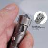MecArmy TPX10 Mini Titanium Bolt Action Tactical Pen with Replaceable Refill, Small EDC Tactical Pen with Stress-Relief Spinner Tail for Office Lightweight for Daily Carry (Titanium Sandblasted) view 3