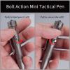 MecArmy TPX10 Mini Titanium Bolt Action Tactical Pen with Replaceable Refill, Small EDC Tactical Pen with Stress-Relief Spinner Tail for Office Lightweight for Daily Carry (Titanium Sandblasted) view 4
