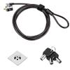 LORADAR Laptop Cable Lock - 6.7Ft Security Cable with Adhesive Anchors - Compatible for Tablets, Laptops, iMac & Other Devices - 3 Keys (Keyed Different) view 1