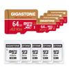 5-Years Data Recovery GIGASTONE 64GB Micro SD Card 5-Pack, 4K Camera Pro, A2 V30 Compatible with Gopro, Dash Cam, DJI, Drone, Security Camera, Speed Up to 95MB/s, UHS-I U3 C10, with Adapter view 1