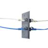 BUPLDET 2 Port Ethernet Wall Plate Black- Single Gang Cat6 RJ45 Ethernet Cable Wall Plate Female to Female Faceplate view 3