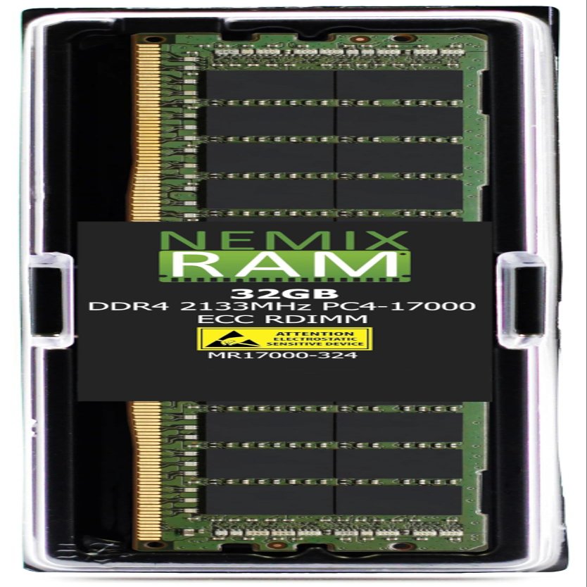 NEMIX RAM 32GB (1X32GB) DDR4 2133MHZ PC4-17000 2Rx4 1.2V 288-PIN ECC RDIMM Compatible with Samsung M393A4K40BB0-CPB Registered Server Memory