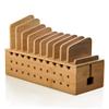 Prosumer's Choice Multi Device Charging Station - Bamboo Charging Dock and Cord Organizer for 10 Devices - Bamboo Desk Organizer Rack with Cable Box for Power Strip Storage, Phones and Tablets view 1